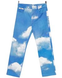 Moschino - Cloud-Print Jeans - Lyst