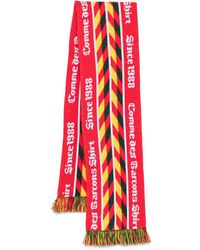 Comme des Garçons - Chevron-Pattern Fringed Scarf - Lyst