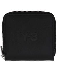 Y-3 - Logo-Debossed Leather Wallet - Lyst