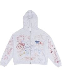 PALY - Joshua Tree Scribble-Print Zip-Up Hoodie - Lyst