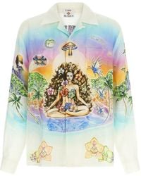 CASABLANCA - Innersense Long Sleeve Linen Shirt - Lyst