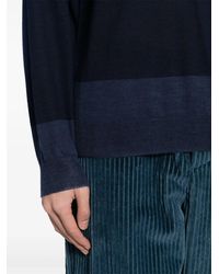Giorgio Armani - Crew-Neck Stripe-Pattern Jumper - Lyst