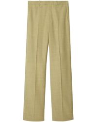 Burberry - Straight-Leg Tailored Wool Trousers - Lyst