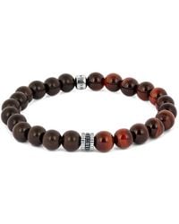 Tateossian - Gear Trio Beaded Tiger-Eye Bracelet - Lyst