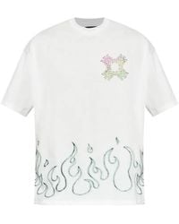 Amiri - T-Shirt Ma Quad Flames - Lyst
