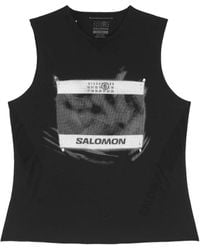 MM6 MAISON MARGIELA X SALOMON - X Salomon Logo-Print Tank Top - Lyst