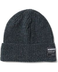 Neighborhood - Ribbed Label Beanie Hat - Lyst