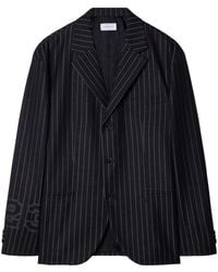 Off-White c/o Virgil Abloh - 23-print Pinstriped Blazer - Lyst