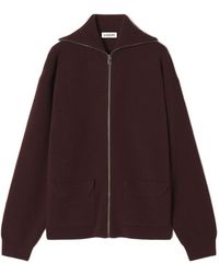 Lanvin - Zip-Fastening Cashmere Cardigan - Lyst