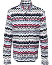 Missoni - Chevron-Knit Cotton Shirt - Lyst