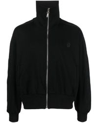 Youths in Balaclava - Logo-embroidered Zip-up Sweatshirt - Lyst