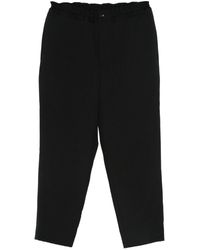 COMME DES GARÇON BLACK - Elasticated-Waist Wool Trousers - Lyst