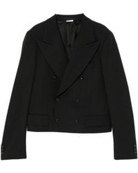 Comme des Garçons - Cropped Double-Breasted Blazer - Lyst
