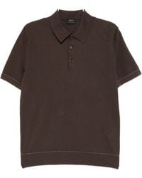 Brioni - Knitted Polo Shirt - Lyst