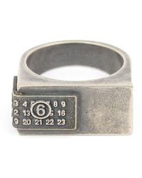 MM6 by Maison Margiela - Numbers-Motif Ring - Lyst
