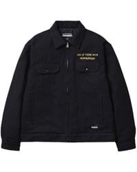 Neighborhood - Logo-Detail Zip-Up Jacket - Lyst