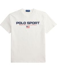 Polo Ralph Lauren - Classic-Fit Cotton Jersey Polo Sport T-Shirt With Logo Printed - Lyst