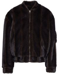 MM6 by Maison Margiela - Plush Faux Fur Casual Jacket - Lyst