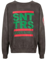 SAINT Mxxxxxx - Logo-Print Crew-Neck Sweatshirt - Lyst