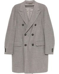 Canali - Double-Breasted Wool Coat - Lyst