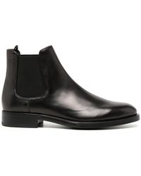 Giorgio Armani - Patent Leather Ankle Boots - Lyst
