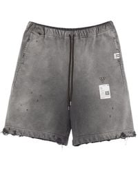 Maison Mihara Yasuhiro - Drawstring Frayed Shorts - Lyst