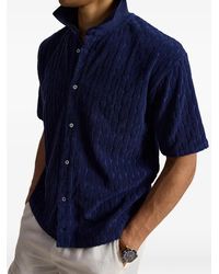 Polo Ralph Lauren - Relaxed Fit Cabled Terry Shirt - Lyst