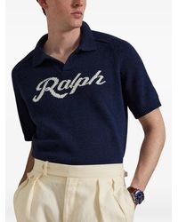 Polo Ralph Lauren - Logo-Intarsia Short-Sleeve Sweater - Lyst