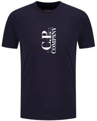 C.P. Company - 30/1 Jersey Short-Sleeve Printed T-Shirt - Lyst