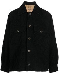 Uma Wang - Distressed-effect Knitted Shirt Jacket - Lyst