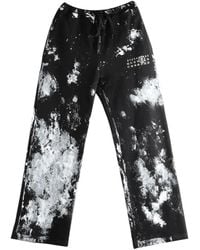 MM6 by Maison Margiela - Paint-Splatter Logo-Print Track Pants - Lyst