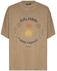 Balmain - Crew-Neck Short-Sleeve T-Shirt - Lyst