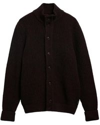 Barbour - Wool High-Neck Cardigan - Lyst