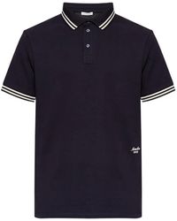Moncler - Logo-Embroidered Striped-Trim Polo Shirt - Lyst