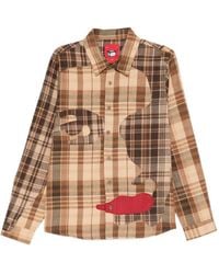 Kidsuper - Check-Pattern Patchwork Shirt - Lyst