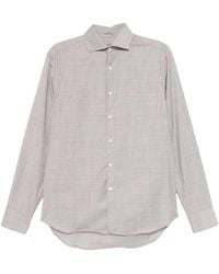 Canali - Oxford Wool Shirt - Lyst