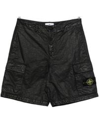Stone Island - Patch-Pocket Cargo Shorts - Lyst