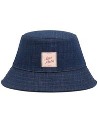 Ami Paris - Topstitchings Denim Hat - Lyst