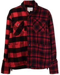 Greg Lauren - Checked Shirt Jacket - Lyst
