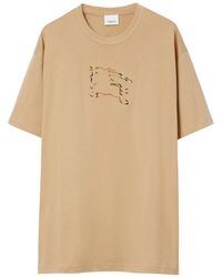 Burberry - Equestrian Knight-Motif Cotton T-Shirt - Lyst