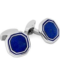Tateossian - Octagonal Lapis-Inlay Cufflinks - Lyst