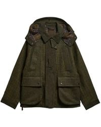 Barbour - X Norbit Check-Pattern Hooded Jacket - Lyst