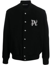 Palm Angels - Monogram-Embroidered Bomber Jacket - Lyst