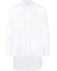 Comme des Garçons - Asymmetric-hem Cotton Shirt - Lyst