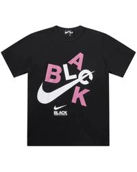 COMME DES GARÇON BLACK - Logo-Print Cotton T-Shirt - Lyst