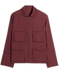 Lemaire - Four-Pocket Zip-Up Long Sleeve Jacket - Lyst