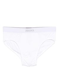 ZEGNA - Slip À Taille Logo - Lyst