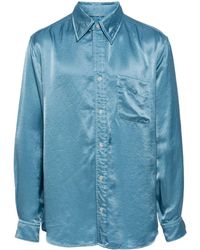 Toga - Long-sleeved Satin Shirt - Lyst
