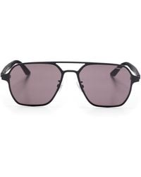 MONT BLANC EYEWEAR - Pilot-Frame Sunglasses - Lyst