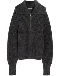 Lemaire - Ribbed Zip-Up Cardigan - Lyst